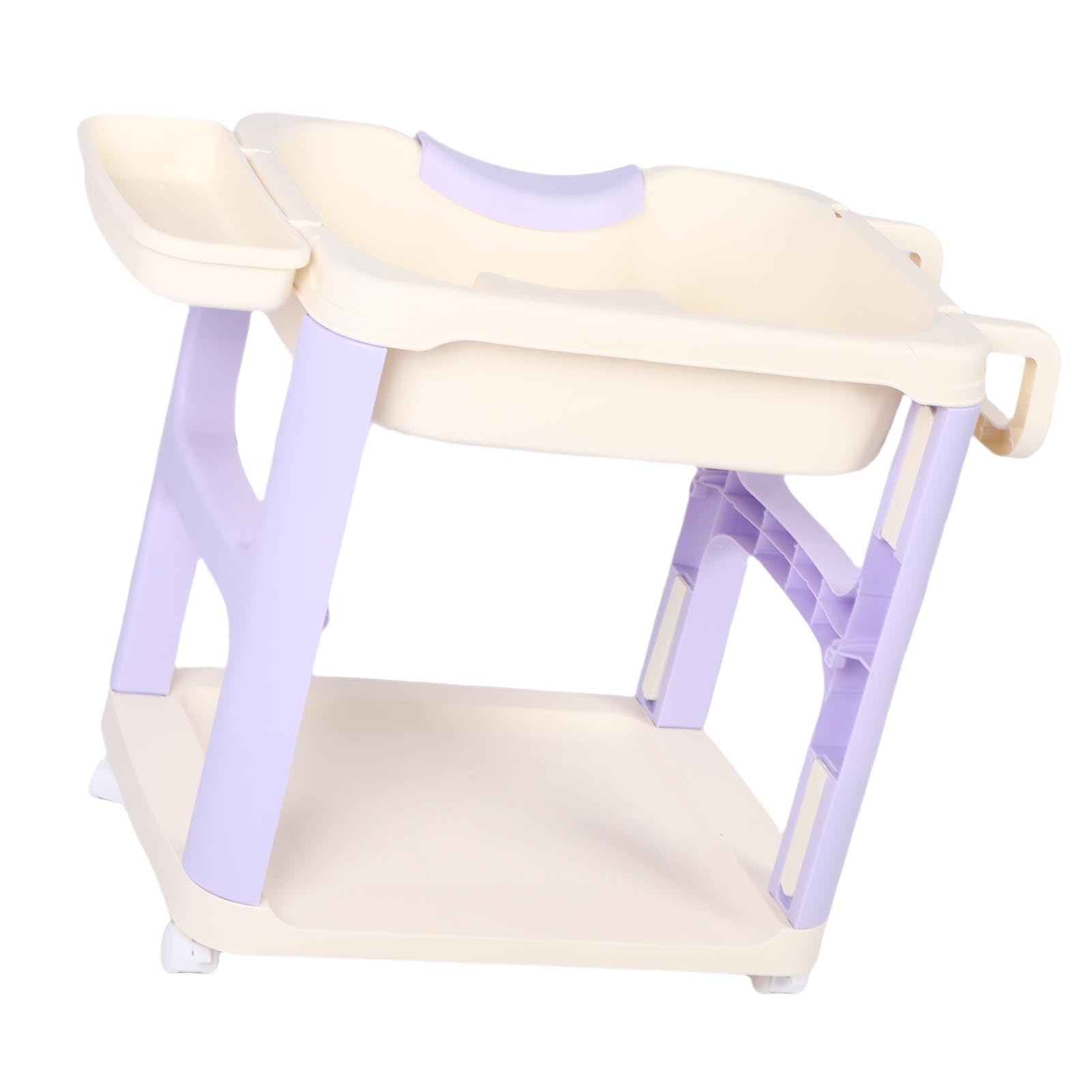 Generic Ergonomiczna Umywalka do Włosów z Uniwersalnymi kółkami. Trwała Taca na Szampon do Użytku w Salonie i domu. Plastik (PURPLE)