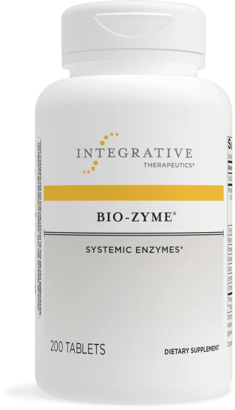 Integrative Therapeutics Bio-Zyme - Pancreatic Enzyme Complex for Digestive Support* - Supports Healthy Digestion* - Undiluted Pancreatic Extract - 200 Tablets (100 Servings)