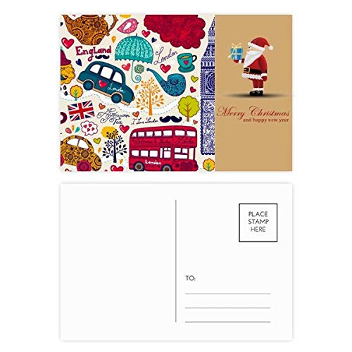Cartes postales Big Ben Bus Tower UK le lot de 20 souvenirs de Londres