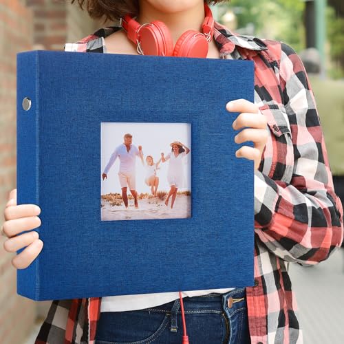 Miaikoe Photo Album 6x4 600 Pockets Slip in Large Capacity Album for Family Wedding Anniversary Linen Album Book Holds 600 Horizontal and Vertical 10x15cm Photos(600 Pockets - Image 3