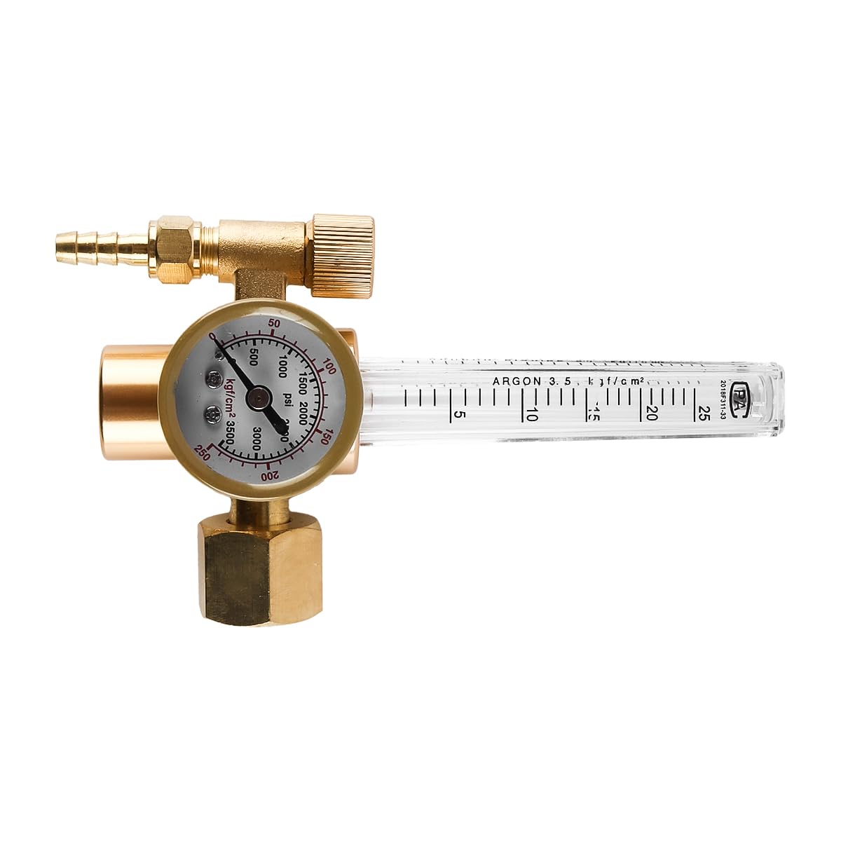 WANGCL Argon Flow Meter Regulator Comes with a Safety Valve Suitable for TIG Argon Arc Welding MIG Carbon Dioxide Welding Machine