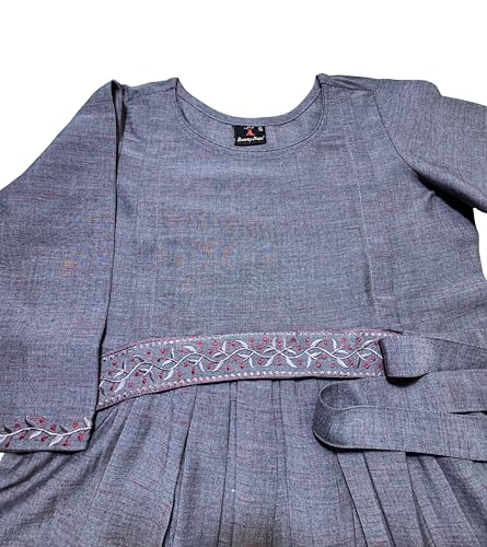 Image of DUMMY SHAPE Pregnancy Dresses for Women Cotton | Floral Anarkali Flare Kurta with Dual Nursing Zippers | Pregnancy & Breastfeeding | Feeding Kurtis | Baby Shower | Gifts for Pregnant Woman