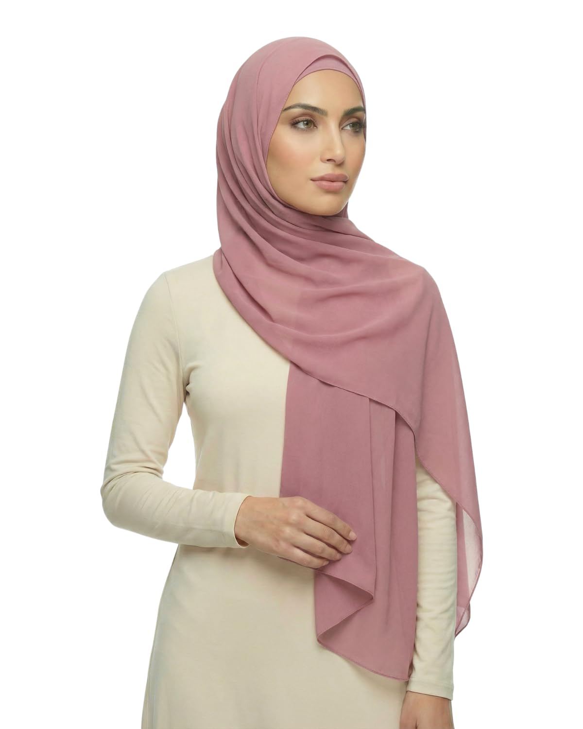 Ladies Scarves, Shawls and Wraps - Scarf For Muslim Women - Hijab Scarf for Women & Girls, Georgette Chiffon - Soft & Breathable Hijab - Islamic Headscarf Wrap - Lightweight & Comfortable - 180 x 72