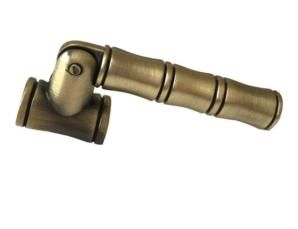 Poignée de meuble bambou bronze bouton de commode cuisine 64 96 mm