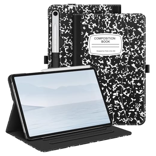 Fintie Capa para Samsung Galaxy Tab S9 FE 5G 10,9 polegadas/Galaxy Tab S9 11 polegadas 2023, capa protetora de visualização em vários ângulos com bolso, hibernar/despertar automático, livro de redação