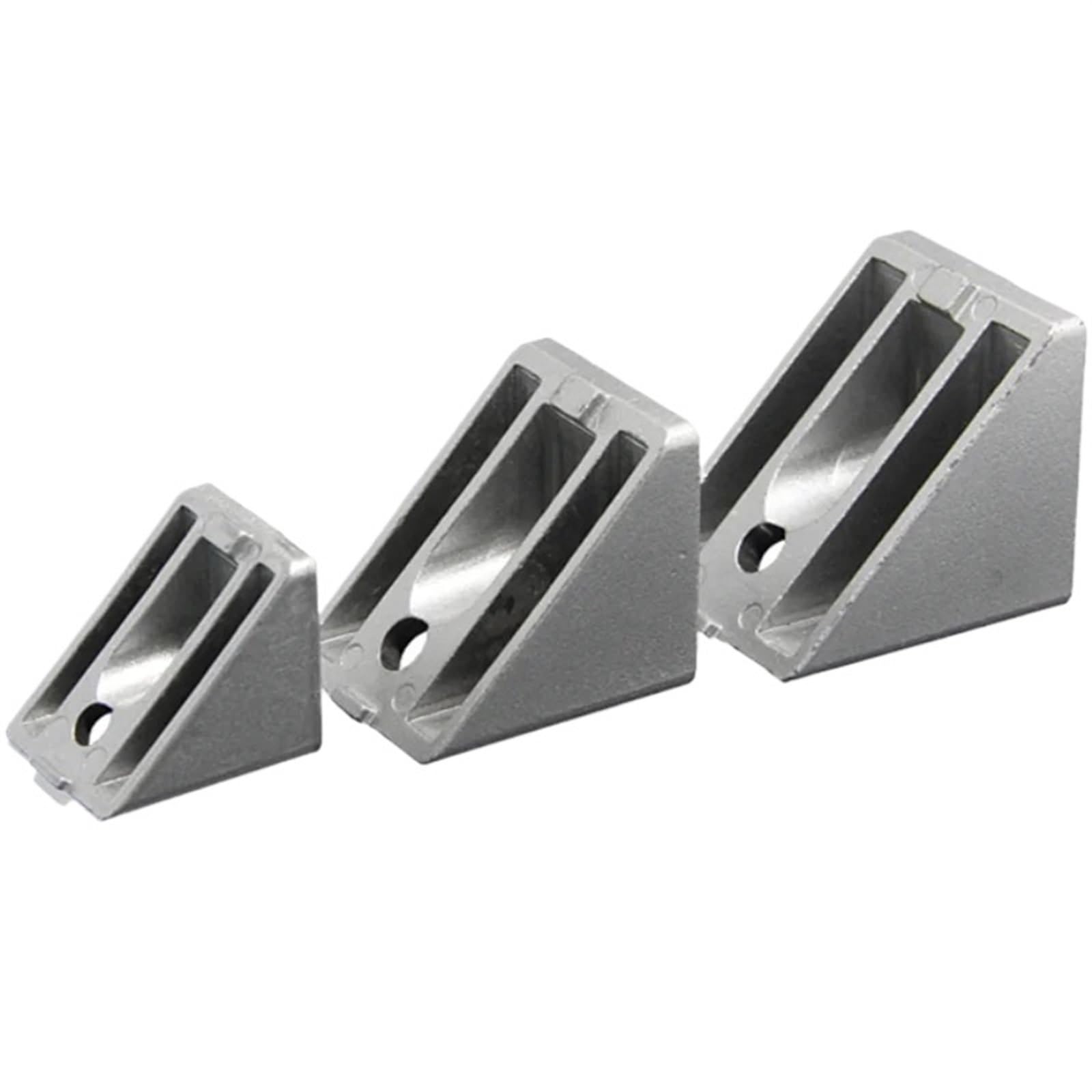 Escuadras Soportes de Esquina 5PCS Accesorios de Perfil de Aluminio - Conectores de Perfil de Aluminio biselados de 45 Grados - Código de Esquina - Accesorios de Esquina(4545)