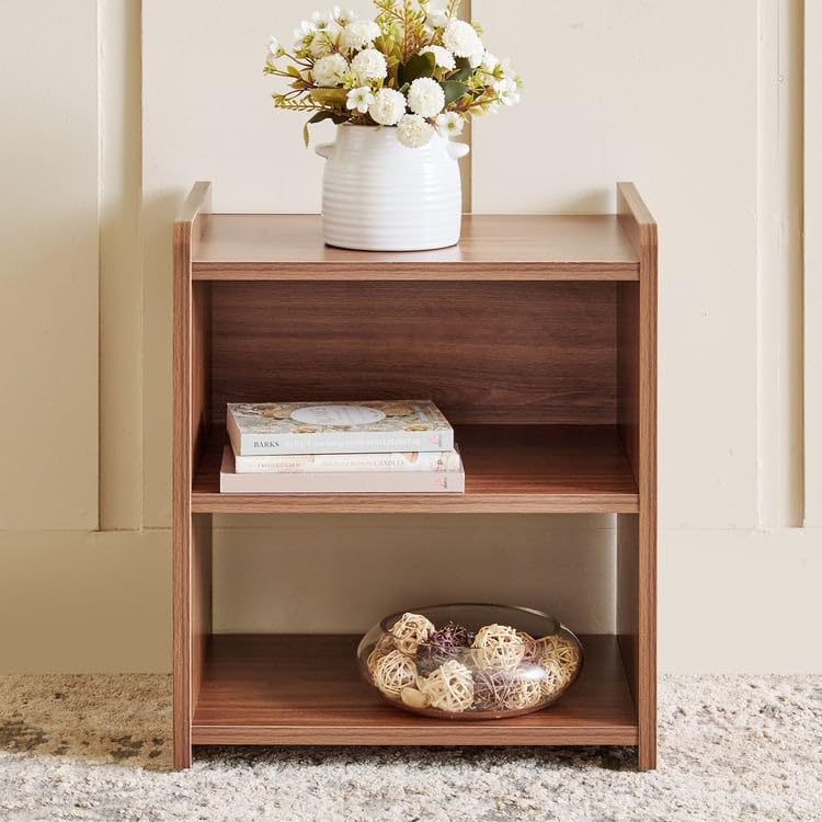 Image of Home Centre | Helios - Alton | Engineered Wood | Bed Side Tables | Walnut | 1 Year Warranty