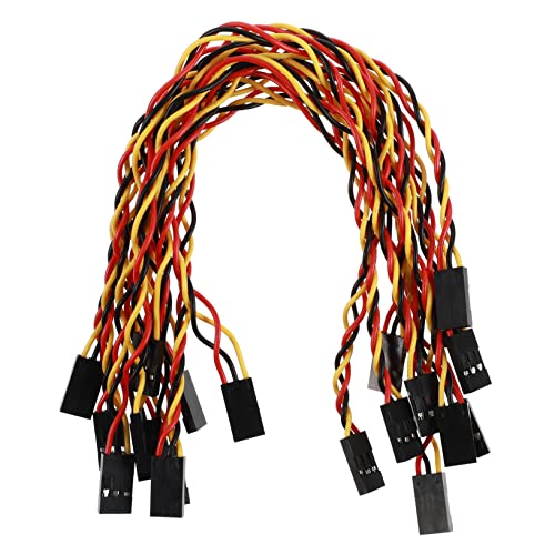 Happyyami Jumper Wire Set 20cm 10pcs Breadboard Jumper Wires Connectors for Repair