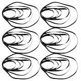 BESPORTBLE 50 Stück 4mm Quadratische Gummi Kassettenriemen für Kassettenspieler und Kassettenrekorder Verschleißfeste Ersatzriemen für Reparatur und Wartung Geeignet für Rekorder Videogeräte