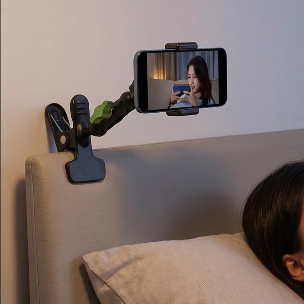 Supporto da tavolo per cellulare magnetico con morsetto rotante a 360 gradi