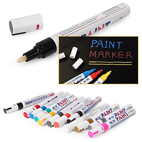 Three T Tire Marker Paint Pen for Car Tires Permanent and Waterproof Carwash Safe DIY Motorcycles Permanent Automotive Tire Care