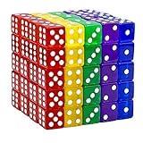 パッケージの内容：100個ダイス；ダイスサイズ：16mm*16mm*16mm ； ダイスカラー：紫色、赤、ブルー、緑色、黄色； ダイス材質：半透明アクリル； 耐久性があり、毒性もなく、優しくて子供たちに確率などの元の数学的概念を教えるために使用できる。 使用場合：家、ホテル、KTV、カジノで、パーティ、旅行、ゲーム、数学授業、発達障害児の療育、カードゲーム、に利用されることもできます。 注意：誤飲・窒息の危険がありますので、3才未満のお子様には絶対に 与えないでください。