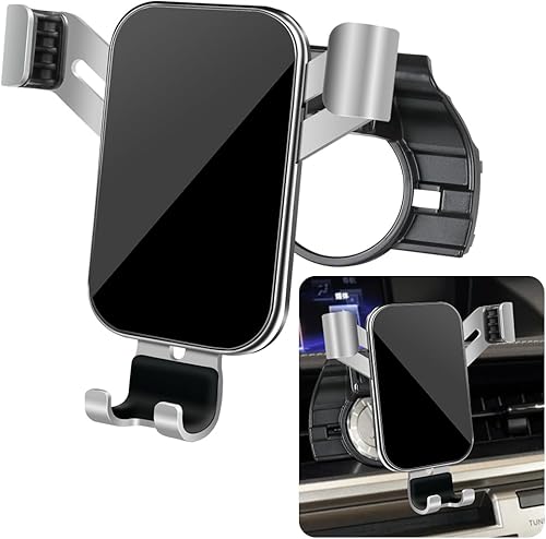 musttrue Soporte para teléfono de coche para Lexus ES 350 300h 2013-2018 Teléfonos grandes con estuche Accesorios para automóviles Soporte de
