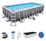 piscina intex 549 x 274 x 132 pret Paredes hechas de material con tecnología Tritech, 3 capas de PVC de gran resistencia y poliéster