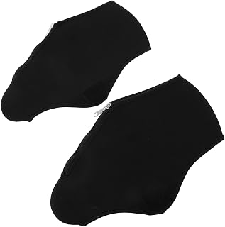 TIDTALEO Black Neoprene Figure Skate Boot Covers 2pcs for Adult Girls