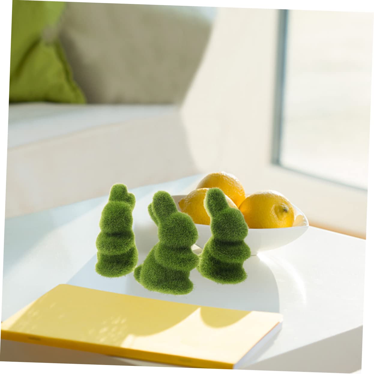 Cabilock 5 Set Di Adorabili Decorazioni A Forma Di Coniglietto Pasquale 8 Cm Giocattoli Di Simulazione Per Decorazioni Da Tavolo 6 Pezzi * 5