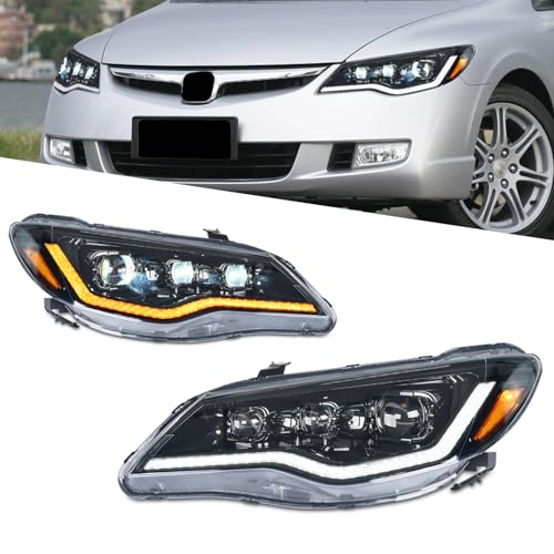 キーシビック　タイプR FD2 純正　ヘッドライト　HID コーティング済 新品未使用】ホンダ シビック FD2 ヘッドライトユニット HID