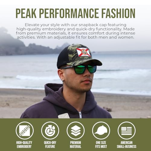 Image of International Tie State Hat for Men and Women, Adjustable Snapback Trucker Baseball Cap with Embroidered Patch