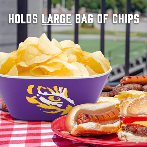 Image of YouTheFan NCAA LSU Tigers Large Party Bowl