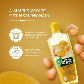Vatika Naturals Multivitamin Hair Oil - Elevate Your Hair Care Ritual with the Power of Nature - Enhances, Conditions, Strengthens for Luxuriously Healthy Locks - Enriched with Egg Protein (300 ML)