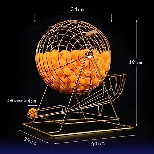 Lottery Machine - Selector de bolas de bingo para eventos y fiestas, selector de números de tocadiscos grande, ideal para juegos de grupo