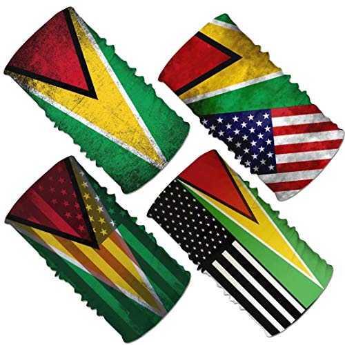 Image of 4Pcs Magic Headwear Neck Gaiter Tube Scarf Headbands Bandana Balaclava for Outdoor Running Cycling Skating Work Out