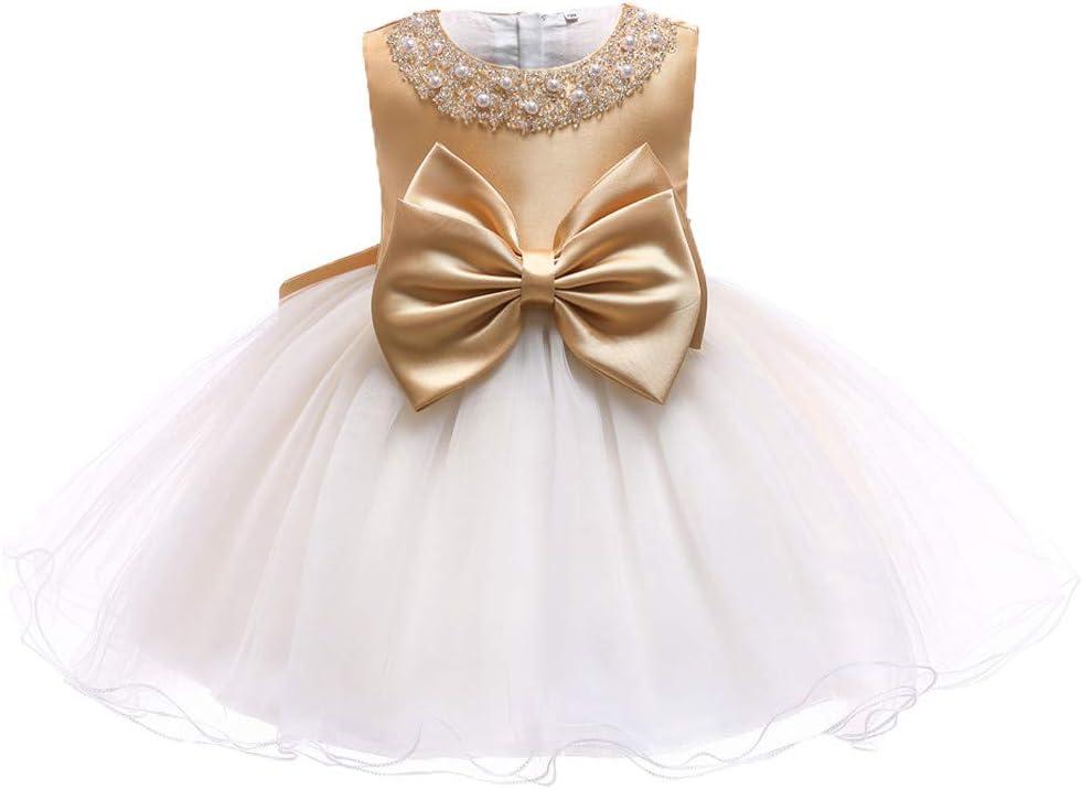 Princess Tulle Tutu Girl Dress Wedding Pageant Party Baby Dresses Age 3-9 Years