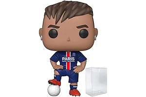 POP! Sports Soccer Paris Saint Germain's, Neymar JR #20 Action Figure (Bundled...
