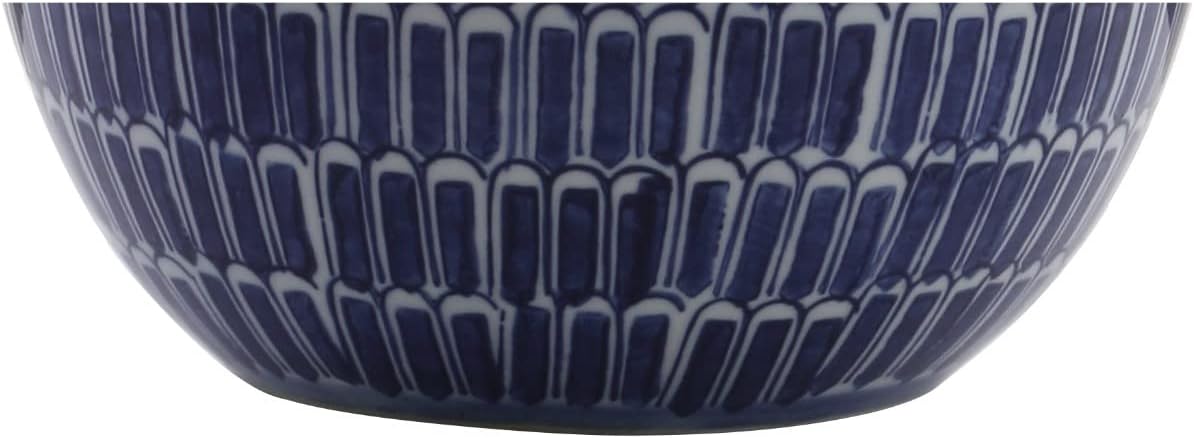 JONATHAN Y JYL5044A Ronald 21" Ceramic LED Table Lamp Coastal Contemporary Bedside Desk Nightstand for Bedroom Living Room Office College Bookcase LED Bulb Included, Navy