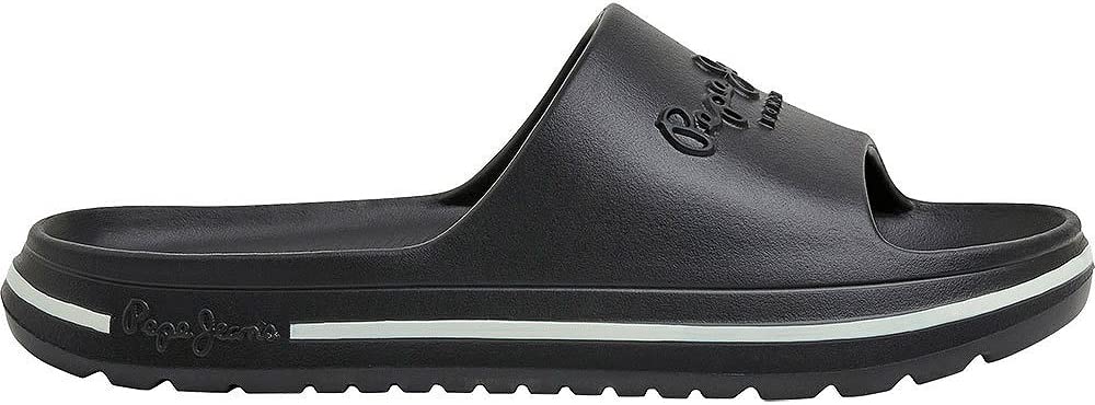 Pepe Jeans London Womens Beach Slides Sandals Black 6 UK