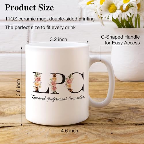 Taza de porcelana blanca de 11 onzas XQLZY miniatura 2