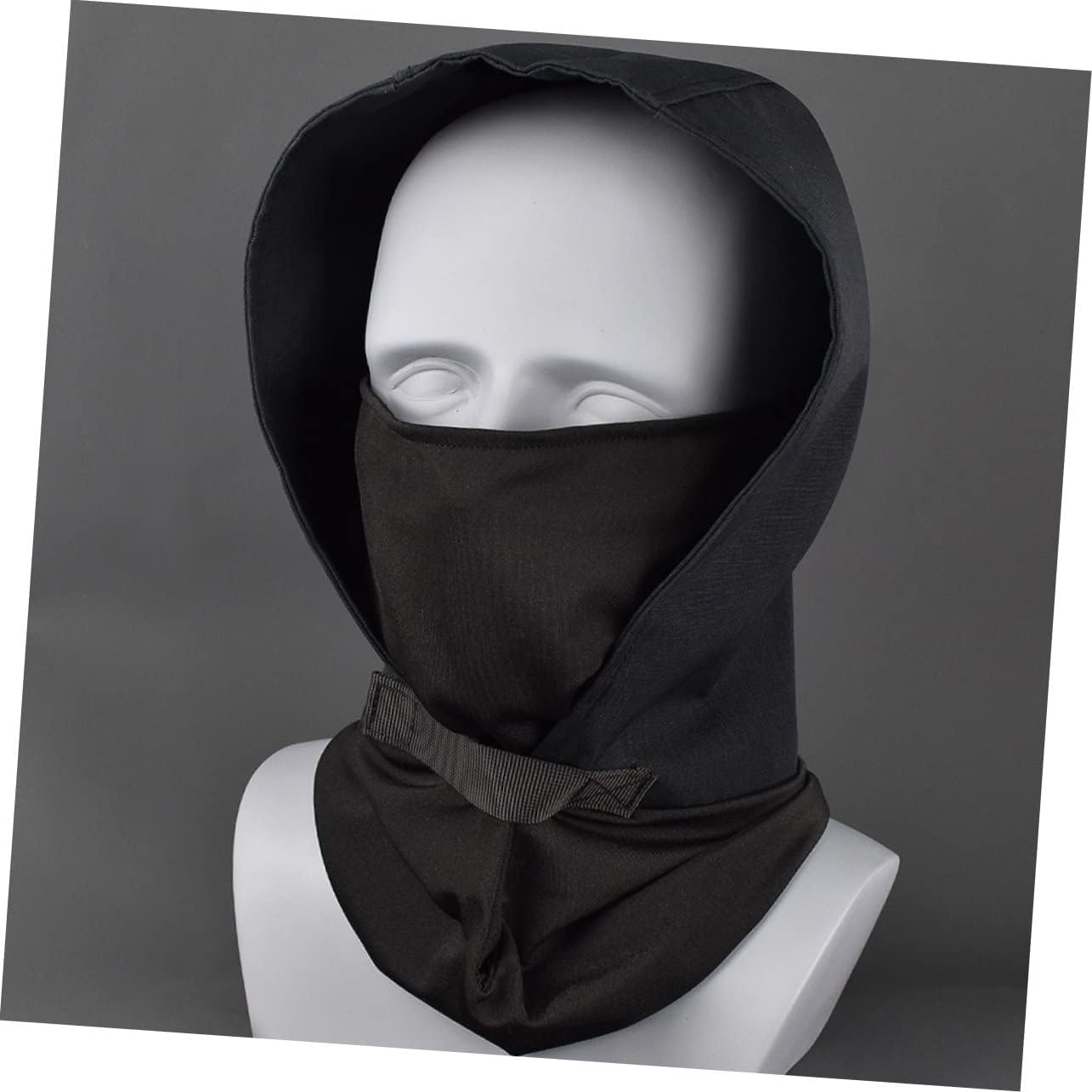 OUNONA Outdoor Face Hood Stylish and Comfortable Neck Warmer for Cycling Outdoor Headgear Breathable Cold Resistance Design Durable Hooded Mask for Men and Women Black