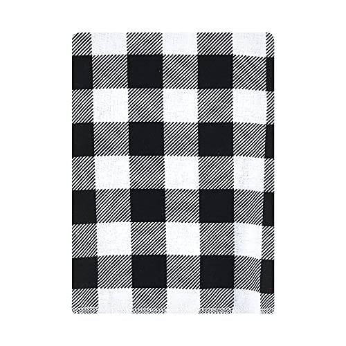 Image of Hudson Baby Unisex Baby Cotton Flannel Burp Cloths Bundle, Buffalo Plaid Bear, One Size