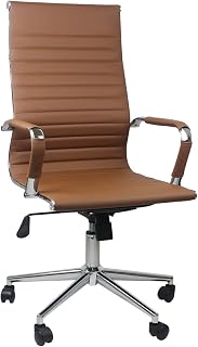 THINIA HOME Silla, Acero, Marrón, Regular