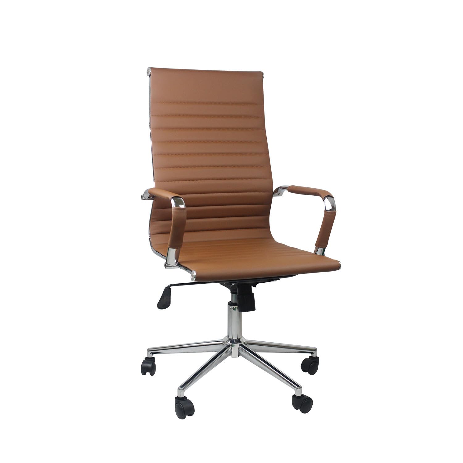 THINIA HOME Silla, Acero, Marrón, Regular