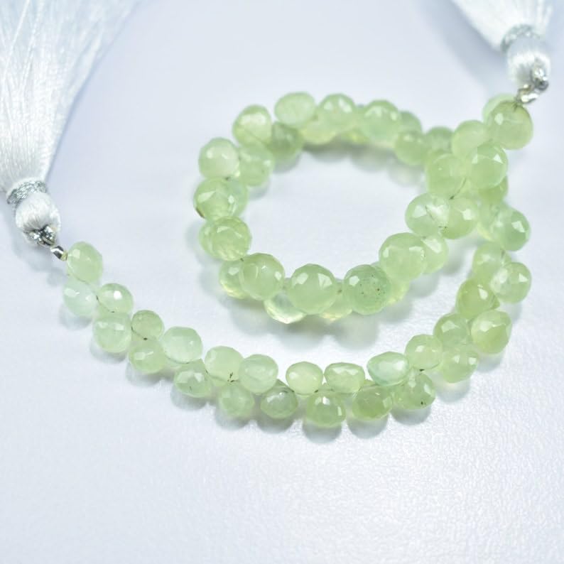 Naturalny prehnit cebula fasetowane koraliki 4,5-5,5 mm 18 cm długi sznurek tworzenie biżuterii koraliki z kamieni szlachetnych do naszyjnika bransoletki