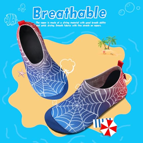 Image of WateLves Kids Water Shoes Toddler Girls Boys Barefoot Non-Slip Quick Dry Aqua Socks for Beach Swim Walking