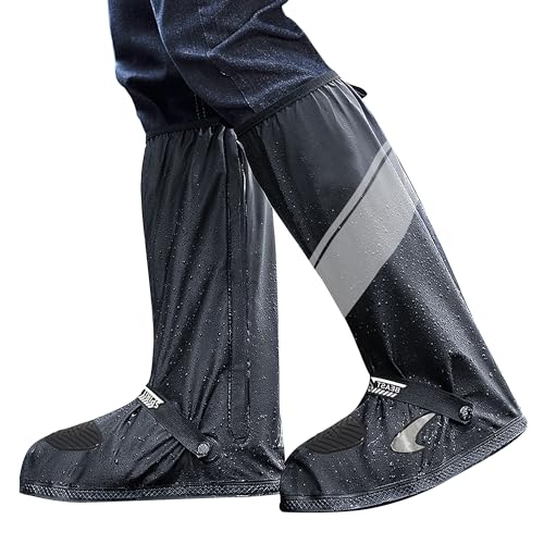 Couvre-chaussures imperméables moto en élastomère durable premium