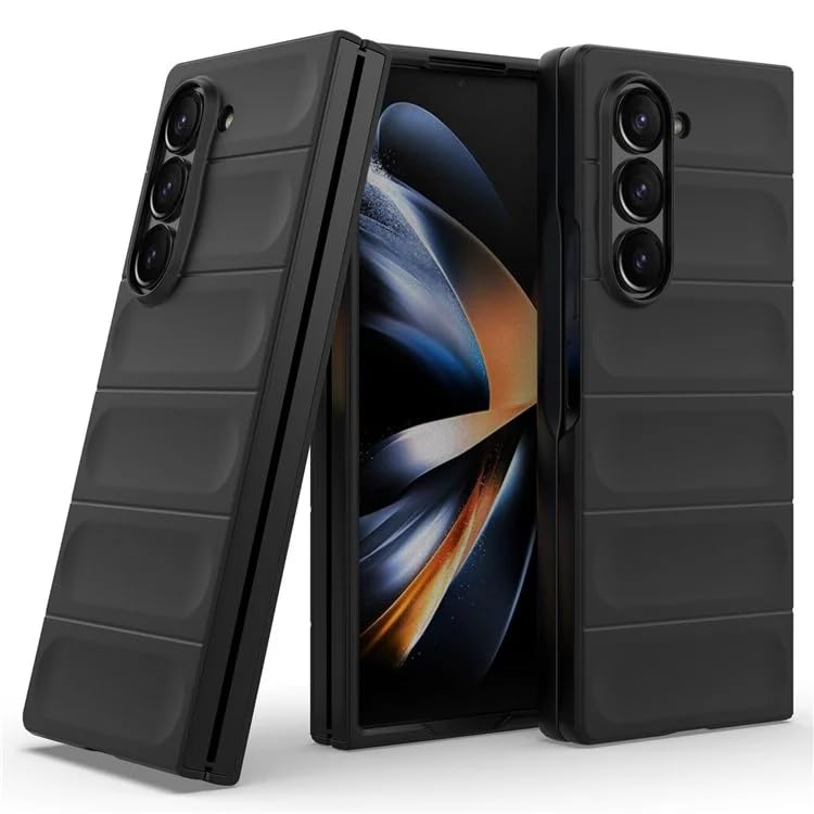 Glaxx Back Cover Case for Samsung Galaxy Fold 6, Shockproof Military Grade Protection with Micro-Fibre Cloth On Inner Side and Built-in Anti-Slip Grip Back Cover [TPU|Black] (B0DD3YM3FW) Amazon Price History, Amazon Price Tracker