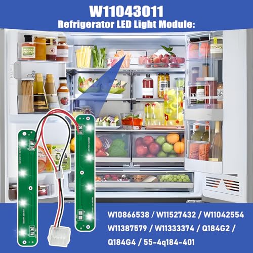 Image of W11043011 Refrigerator Bulb Replacement - for Kenmore, Maytag and Compatible - LED 40W Equivalent, Cool White 6000K, Easy Installation (1 Piece Set) (W11043011)