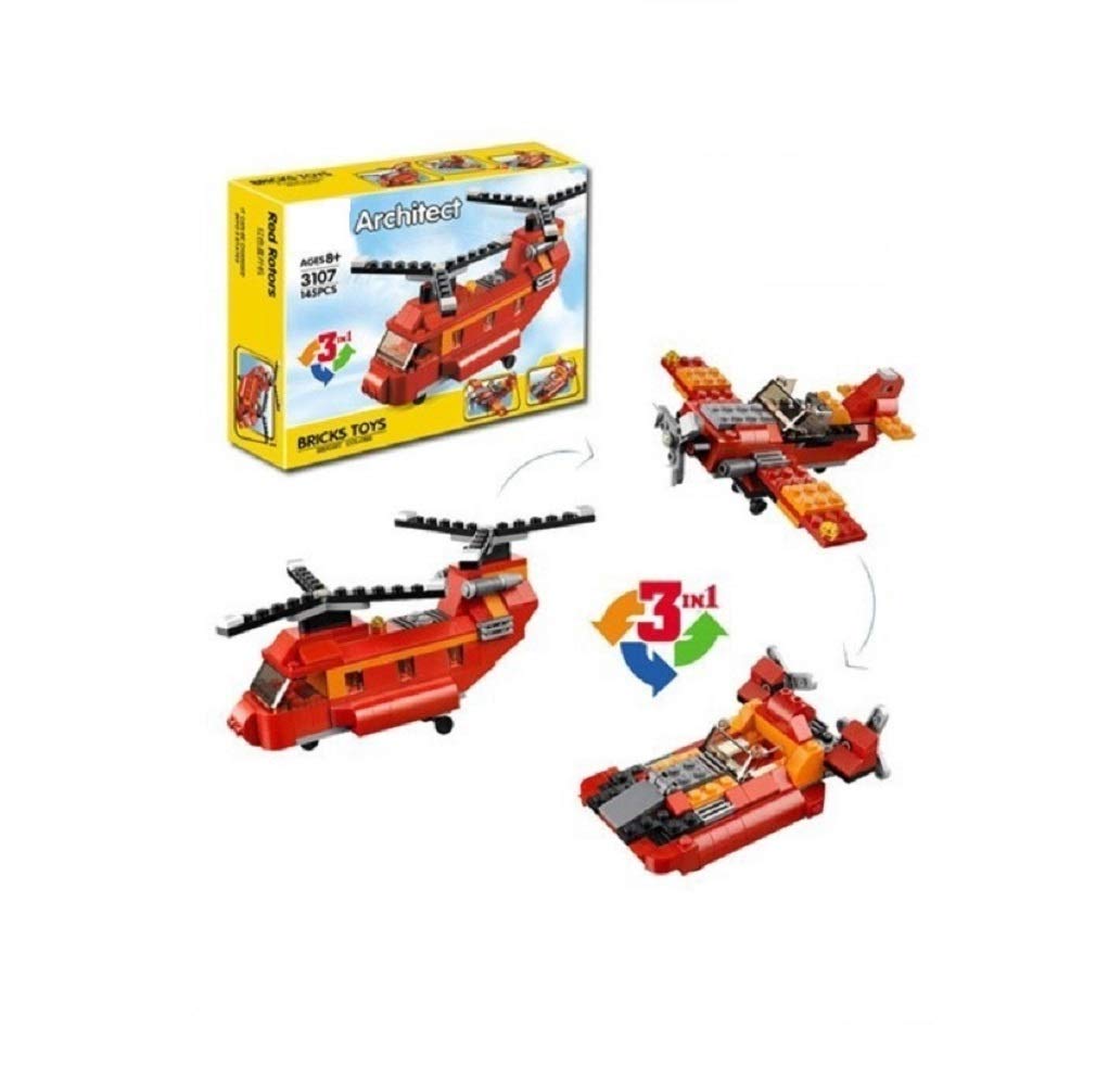 PLUSPOINT 3 in 1 Blocks and Bricks Building Set for Kids - Multicolor | Fighter Jet, Boat and Aeroplane 3D Models Construction Set | Interactive Toy for Boys & Girls with Different Themes (B0BNDZW75H) Amazon Price History, Amazon Price Tracker