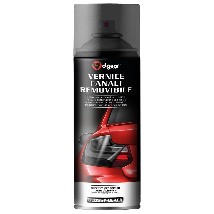 Nero D-GEAR Vernice fanali trasparente oscurante Nera - Auto Moto Scooter Barca