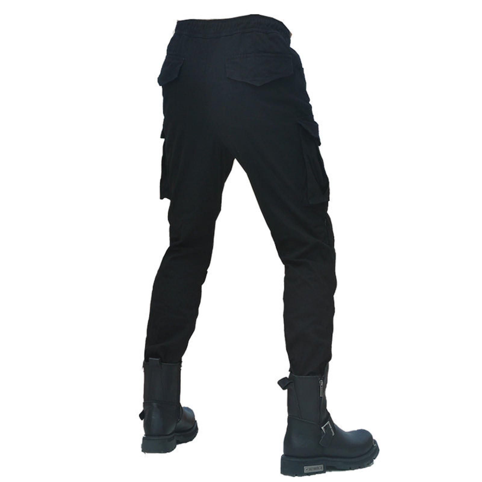 Jeans da Moto da Uomini Pantaloni da Motociclista in Denim Impermeabili Protezione Impermeabile Pantaloni da Moto da Ciclismo Jeans da Motociclista Elasticizzati con 4 Protezioni