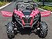 MotoTec Mini UTV 4x4 12V Pink