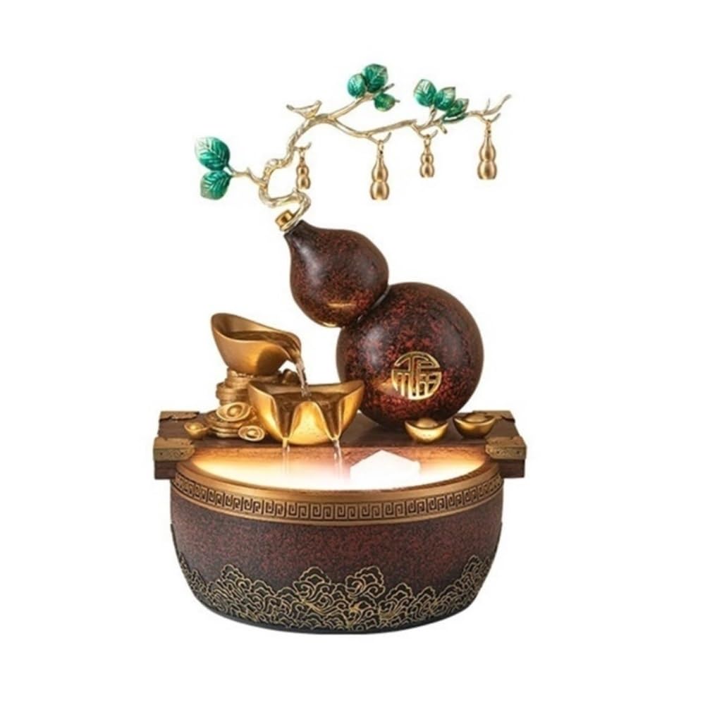 Fontaine bureau et salon cascade d'eau fluide avec animation sonore relaxante