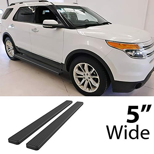 Estribos HD Ridez acero inoxidable 5" negro Ford Explorer miniatura 2