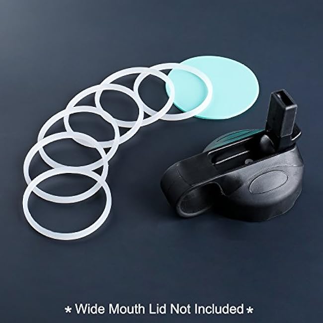 Greant 6 PCS O Ring for HydroFlask Wide Mouth Lid, 2'' to 2.3'' Rubber Seal for Hydro Flask Lid, fit Hydroflask Gasket Replacement, 3 Sizes for Different Lids