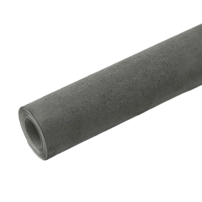 Tissu ciel de toit voiture daim premium gris foncé revêtement élégant habitacle 30x150