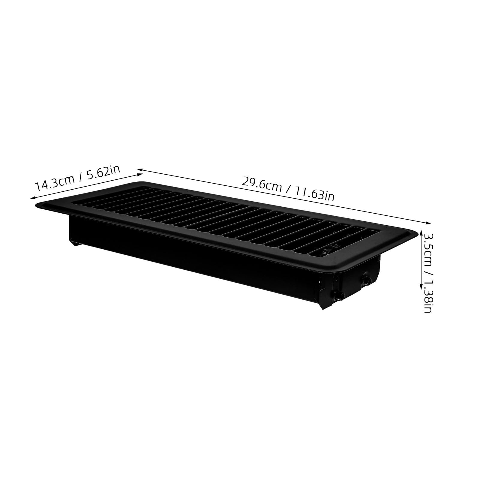 Yardwe 2 Stück X10 Zoll Bodenlüftungsabdeckung aus Eisen mit Sicherem Schutz und Luftstromregelung für Wohn und Bürobereiche im Modernen Design