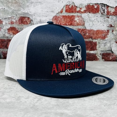 Image of Vexil American Rancher Adjustable Snapback Western Lifestyle Rodeo Southwest Inspired Meshback Hat